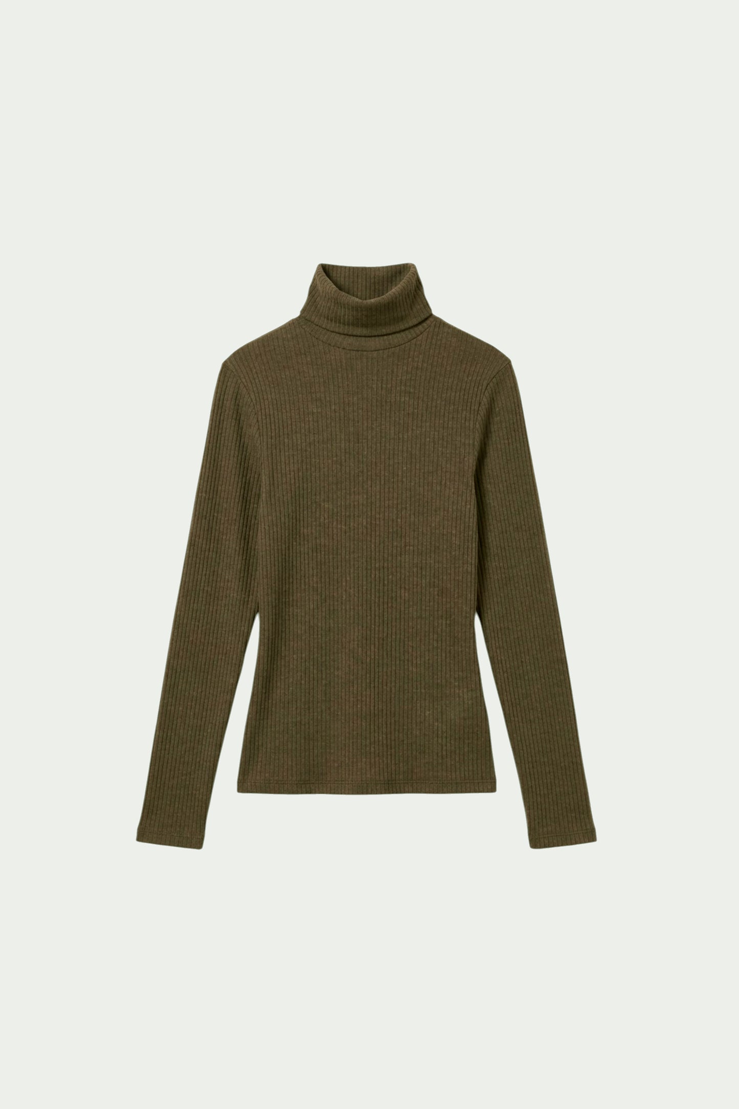 FITTED RIBBED T-SHIRT