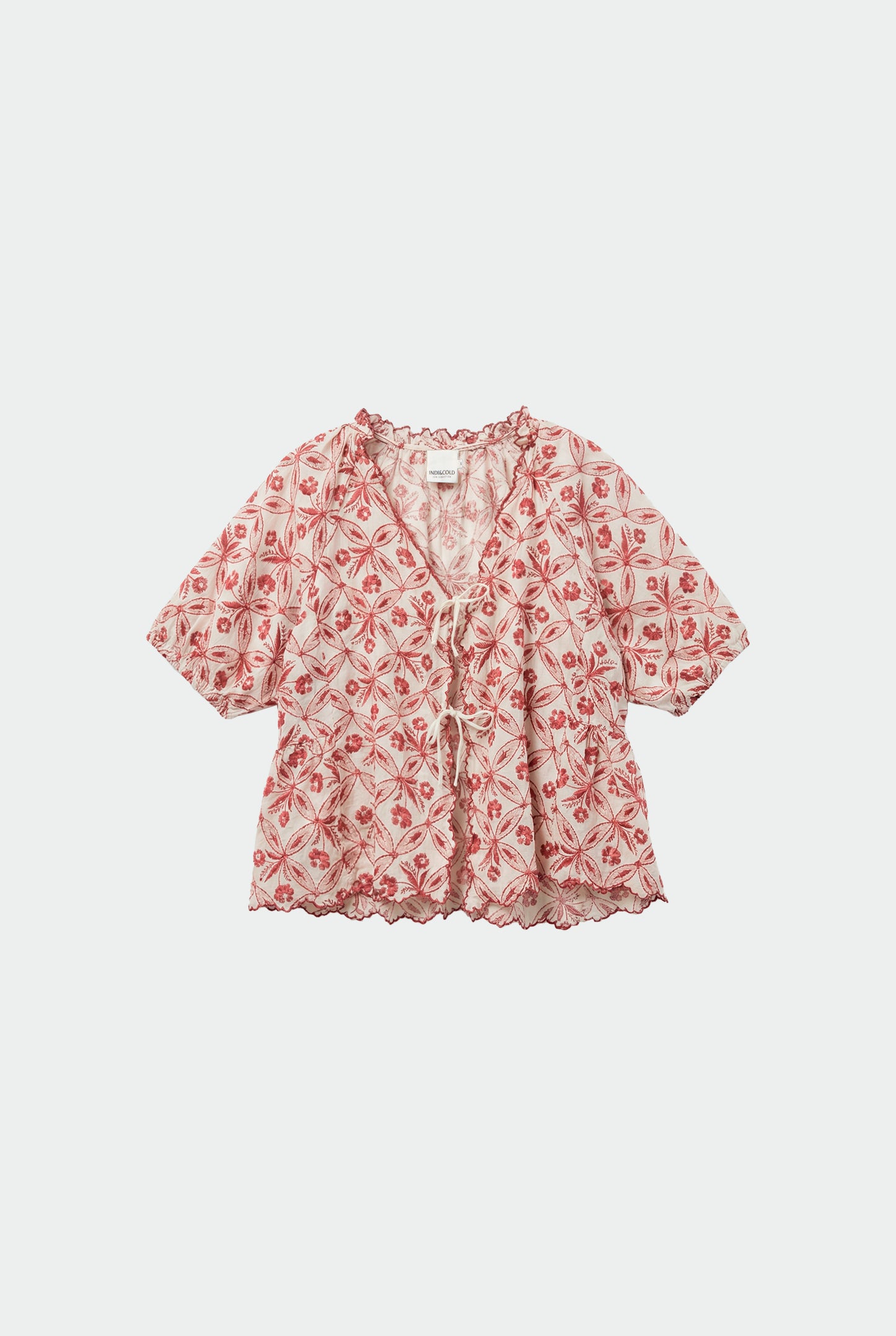 VINTAGE PRINT SHIRT WITH TIES