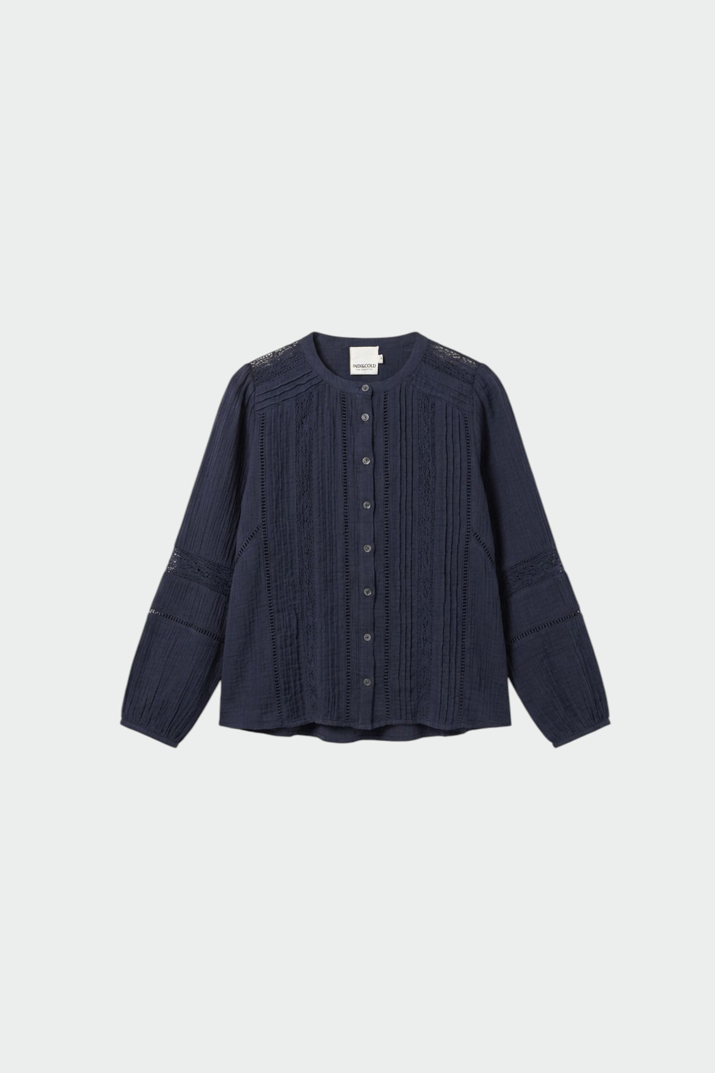 CHEMISE ROMANTIQUE EN DOUBLE GAZE