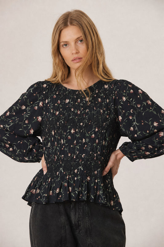 BLUSA SMOCK ESTAMPADO FLORAL 1