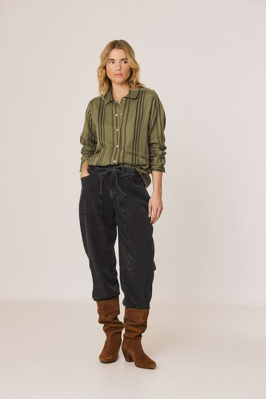 [CL] STRIPED OVERSHIRT 1