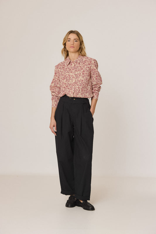 CHEMISE WESTERN FLEURS 1