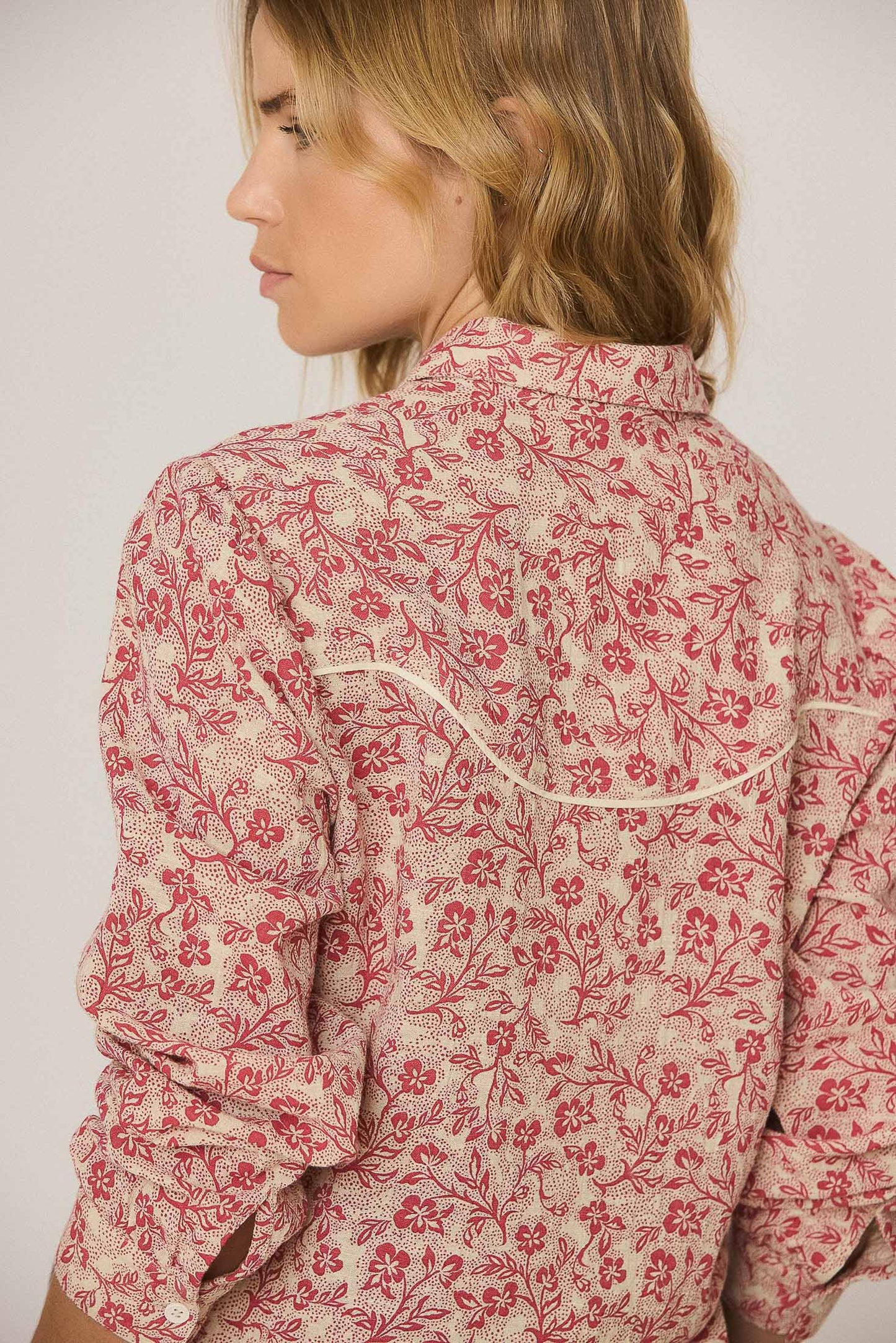CHEMISE WESTERN FLEURS