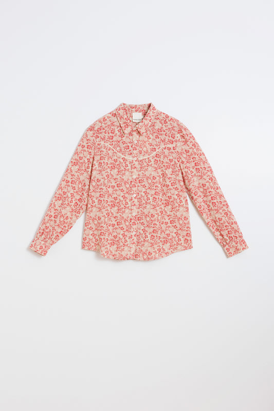 CHEMISE WESTERN FLEURS 5