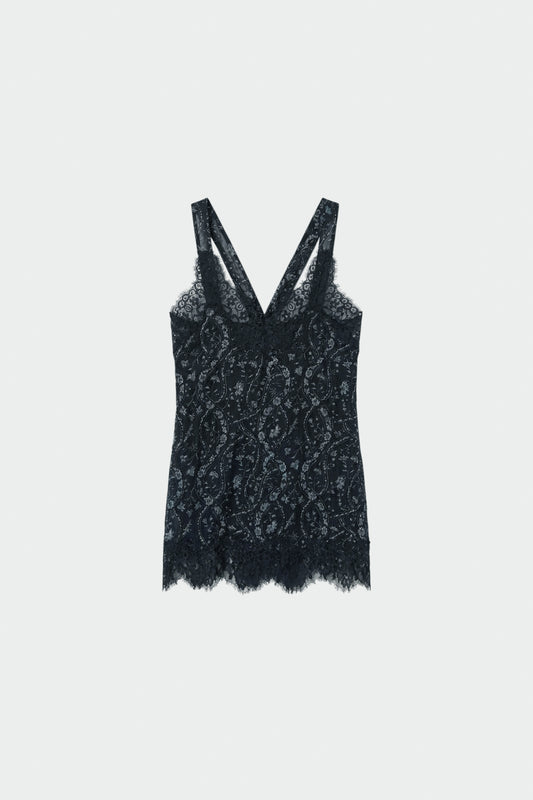 VINTAGE-PRINT LINGERIE TOP 5