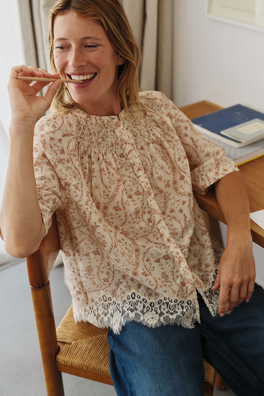 [CL] VINTAGE CROP BLOUSE 1