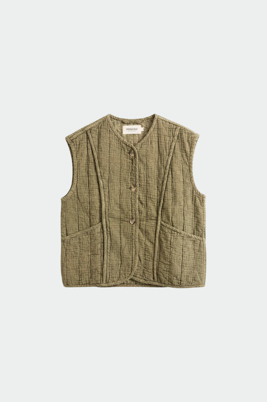 QUILTED COTTON VEST 5