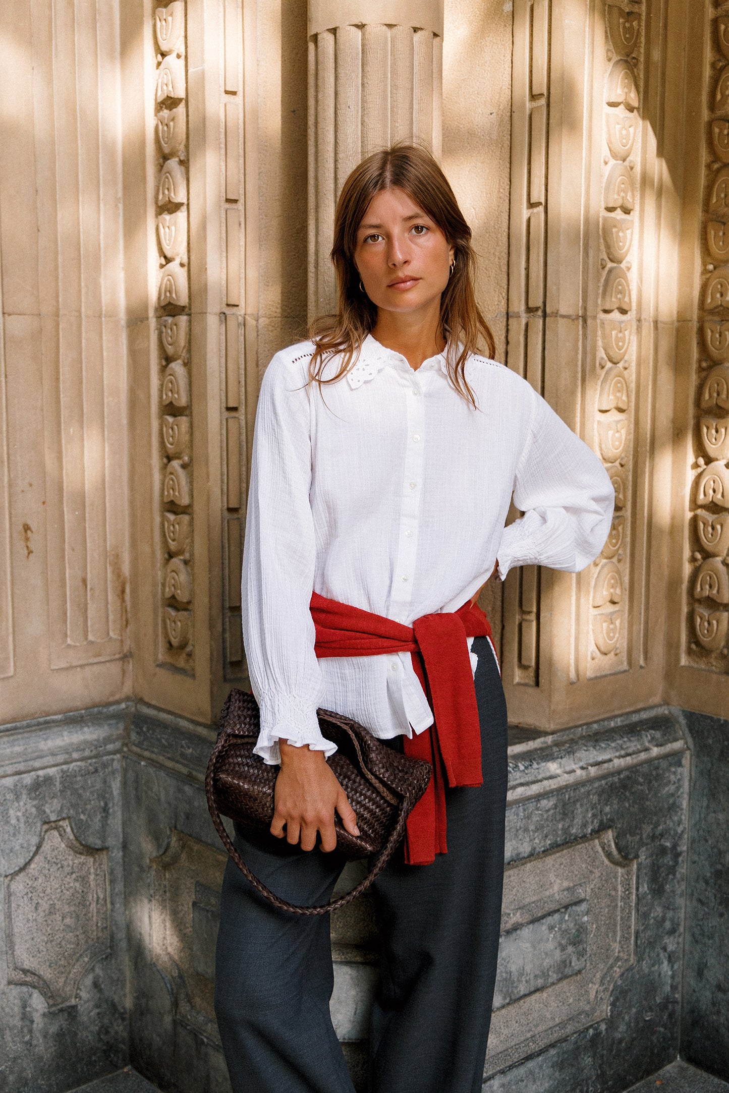 ROMANTIC DOUBLE-GAUZE SHIRT