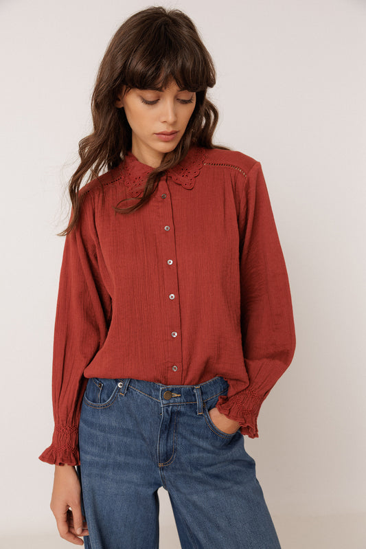 CHEMISE ROMANTIQUE DOUBLE GAZE 1