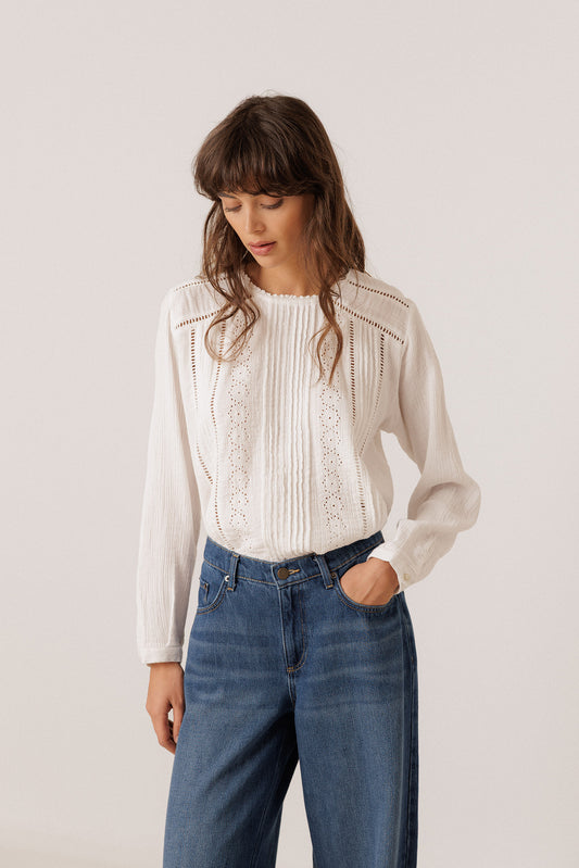 BLUSA ROMÁNTICA DOBLE GASA 2