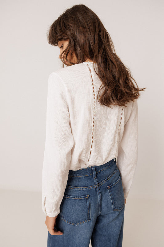BLUSA ROMÁNTICA DOBLE GASA 3