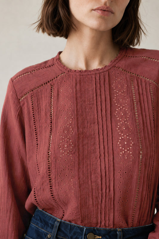 ROMANTIC DOUBLE-GAUZE BLOUSE 2