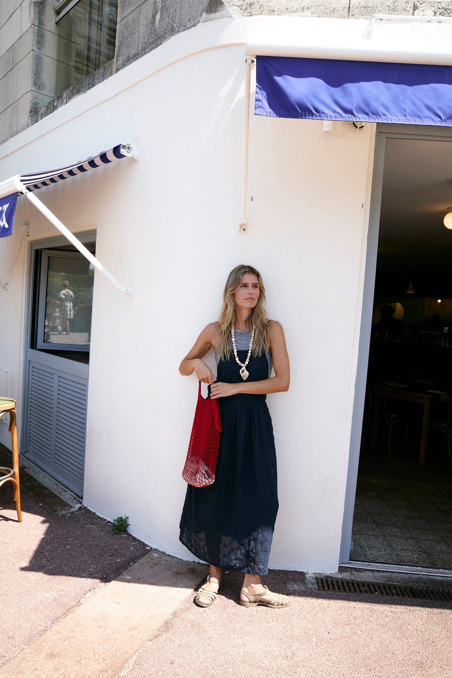 [CL] EMBROIDERED APRON DRESS