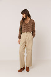 PANTALÓN  WIDE LEG ALGODÓN