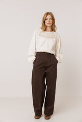 PANTALÓN  WIDE LEG ALGODÓN
