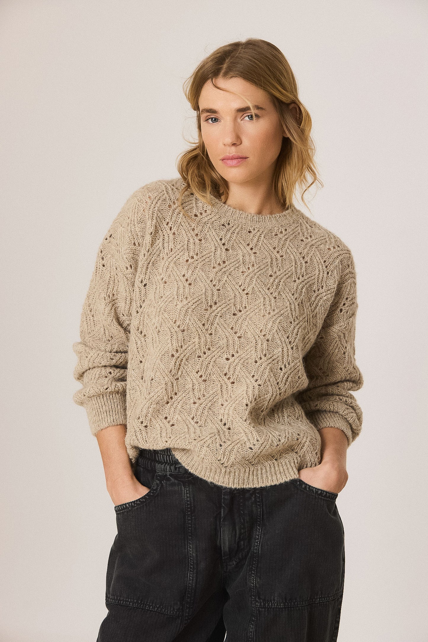 PULL FANTAISIE AVEC ALPAGA