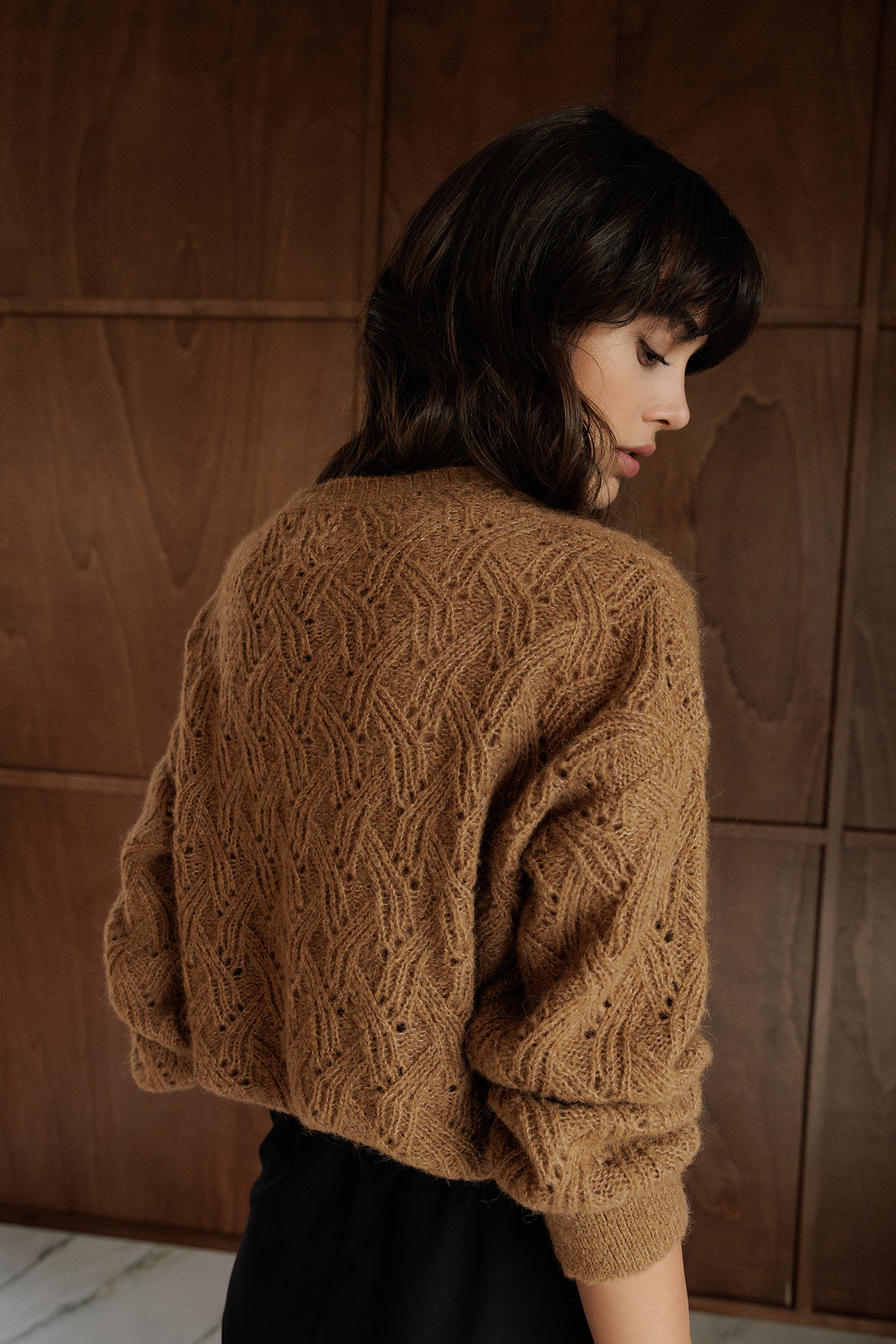DECORATIVE SWEATER WITH ALPACA