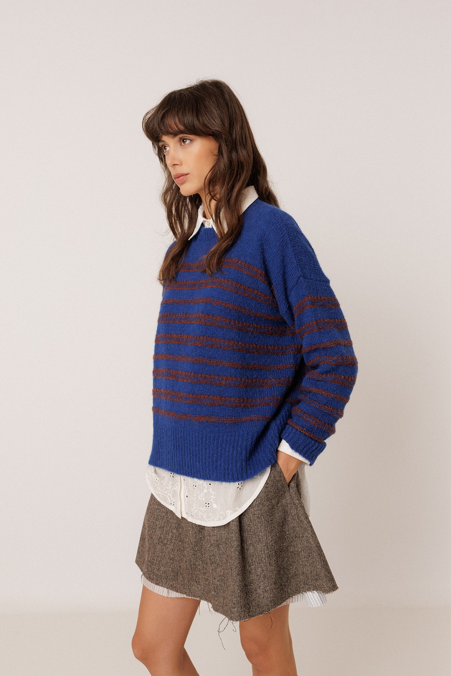PULL RAYURES JACQUARD