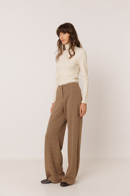 PANTALON JACQUARD DOUBLE TISSU 1