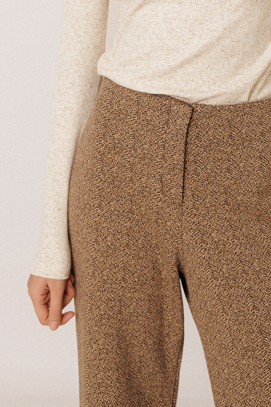 PANTALON JACQUARD DOUBLE TISSU 3