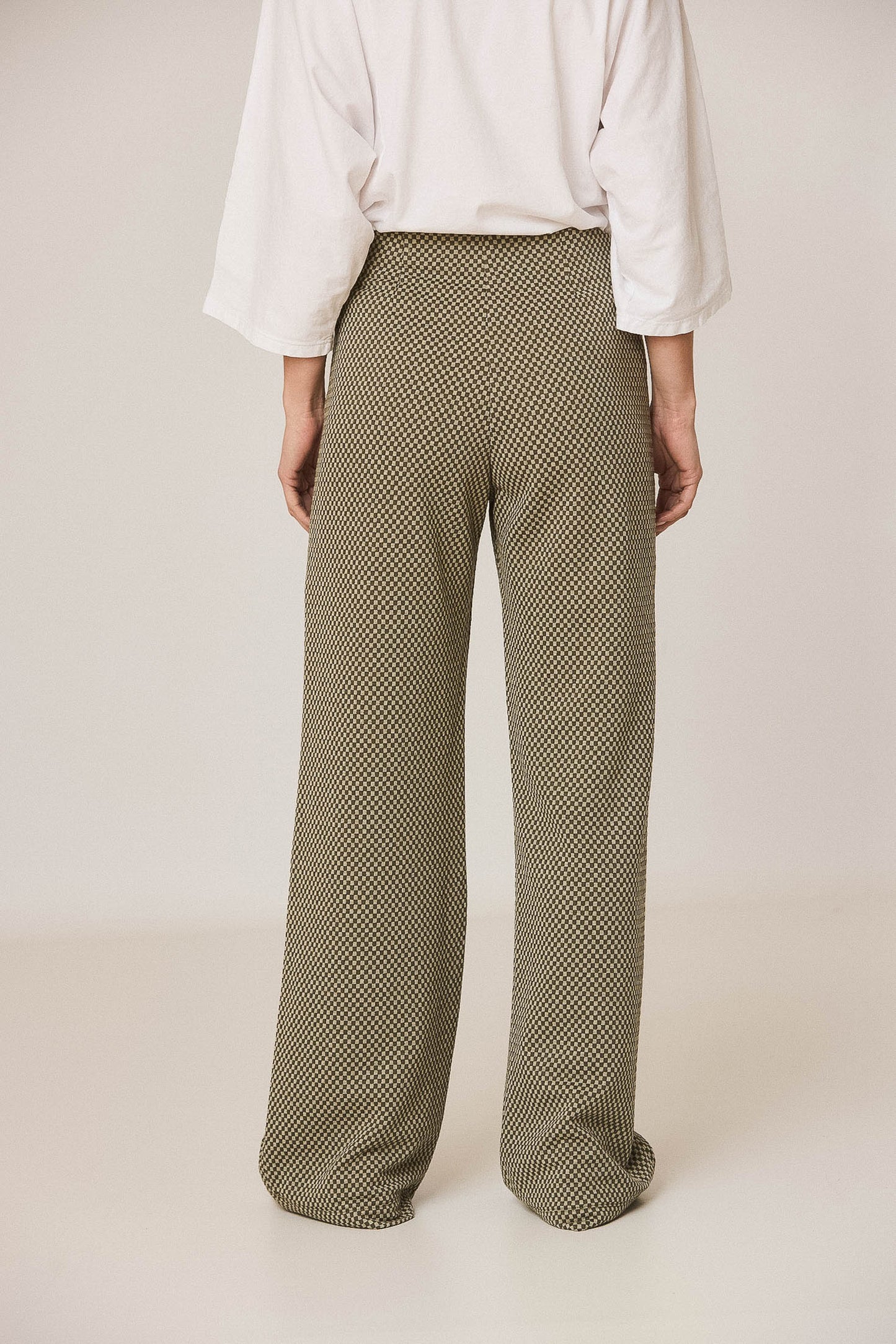 DOUBLE-KNIT JACQUARD PANTS