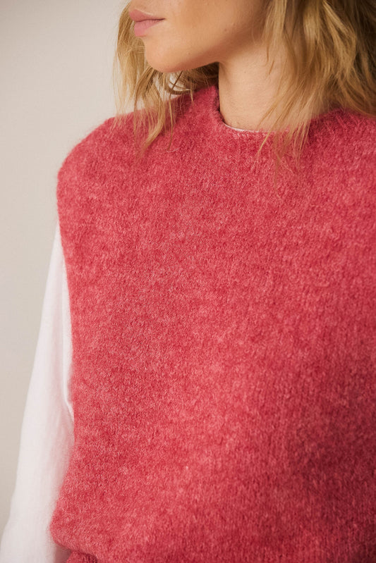 GILET BOXY AVEC MOHAIR 2