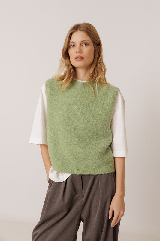 GILET BOXY AVEC MOHAIR 1