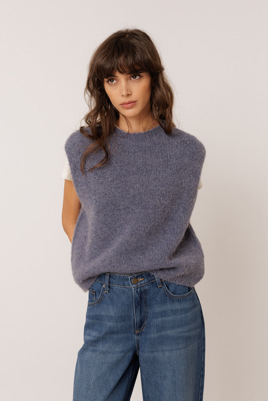 GILET BOXY AVEC MOHAIR 1