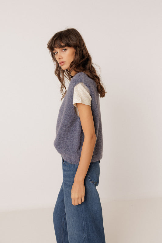 GILET BOXY AVEC MOHAIR 3