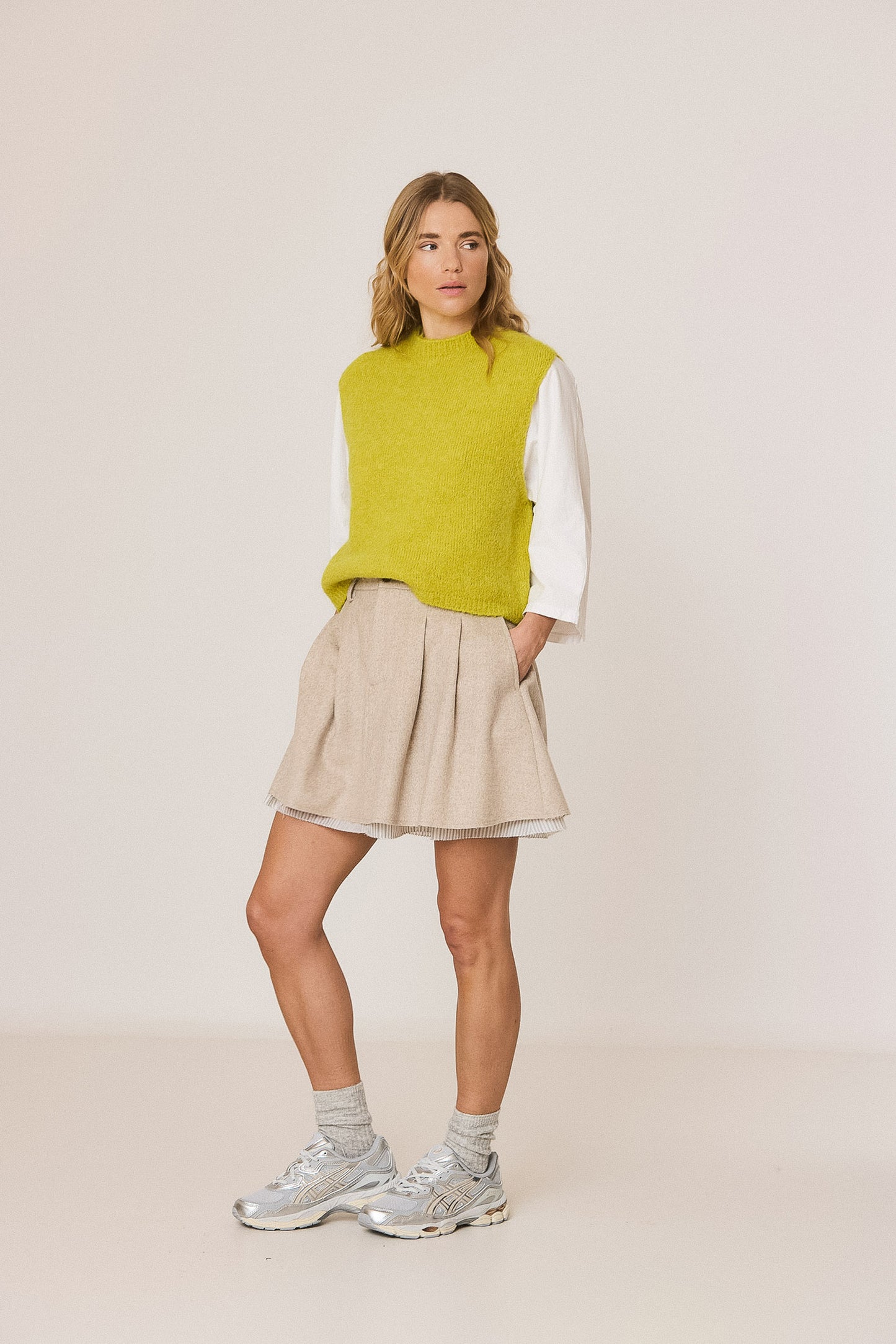 GILET BOXY AVEC MOHAIR