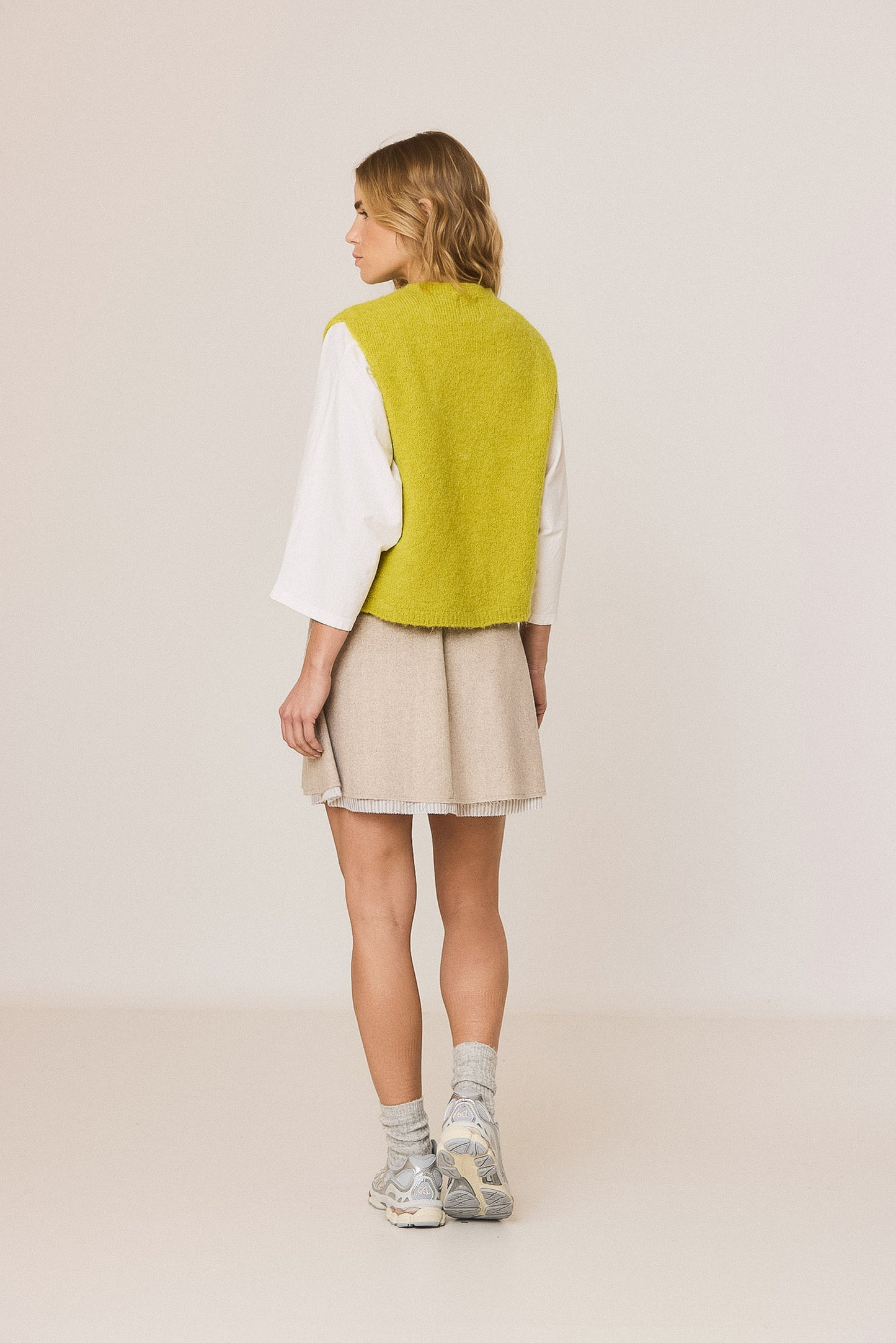 GILET BOXY AVEC MOHAIR