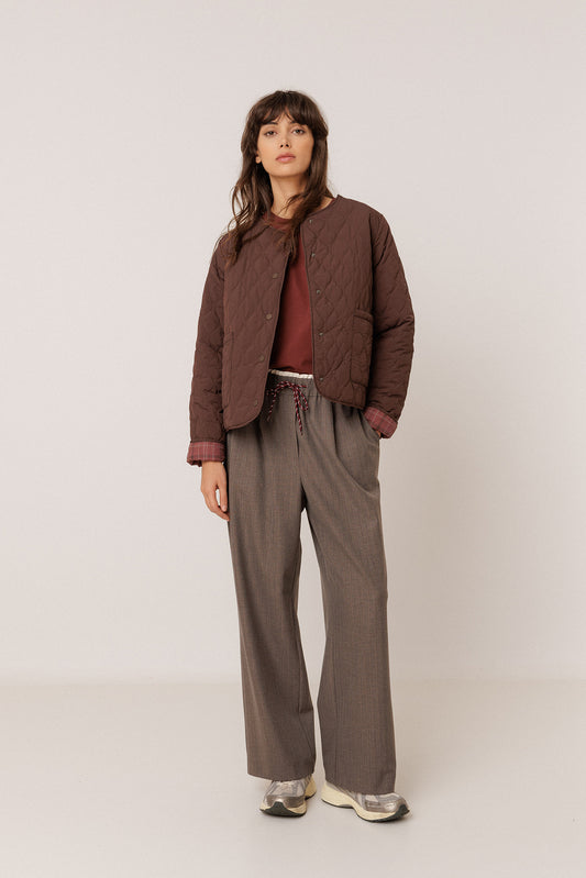 VESTE MATELASSÉE IMPRIMÉ TARTAN 5