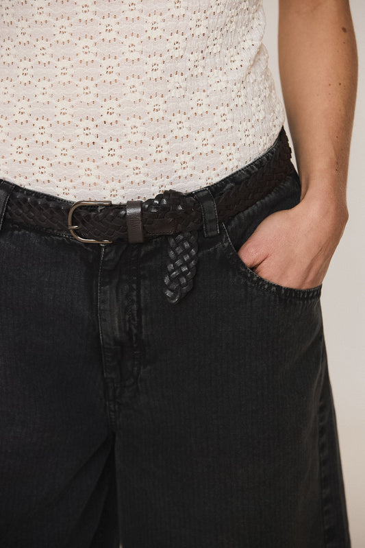 BRAIDED LEATHER BELT 2