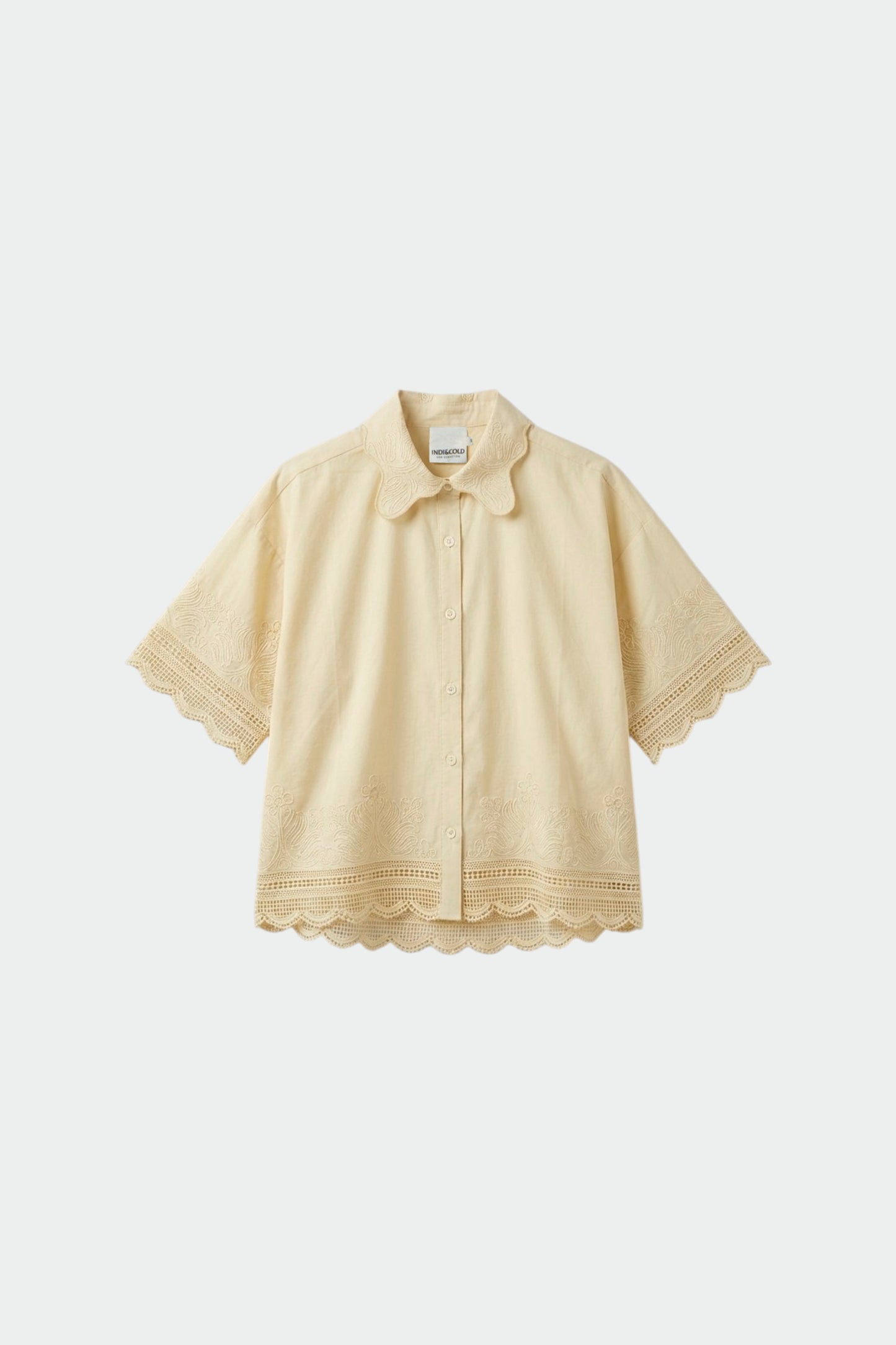 EMBROIDERED POPLIN SHIRT