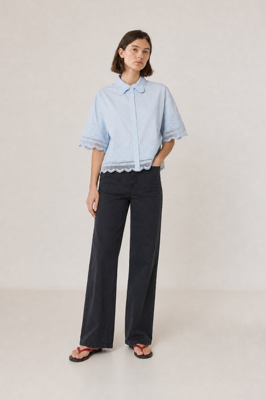 CAMISA BORDADA POPELÍN 4
