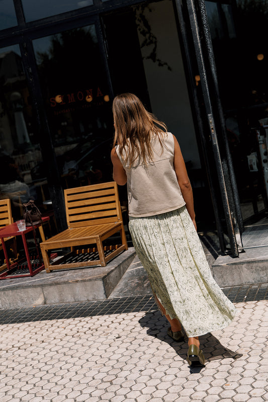 ART DECO PRINT SKIRT 2