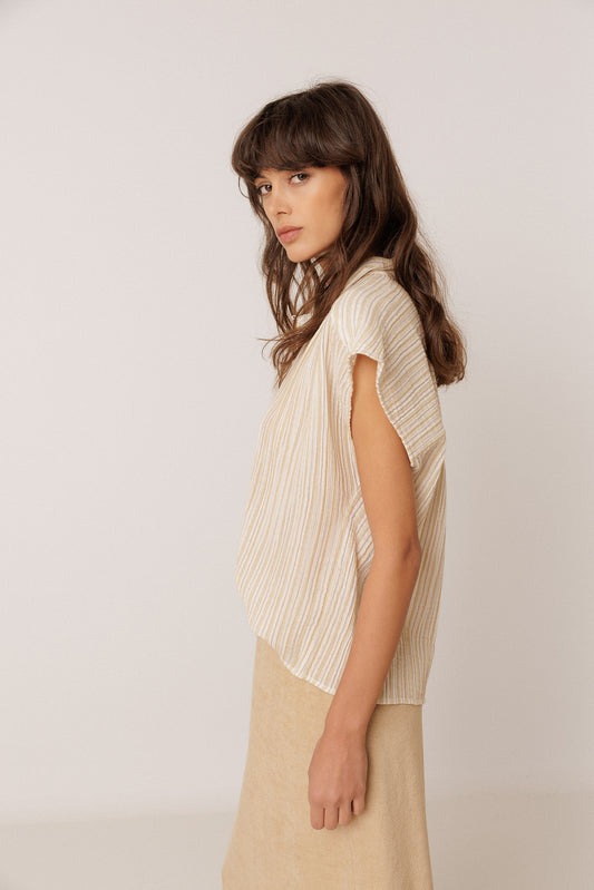 BLUSA RAYAS DOBLE GASA 4