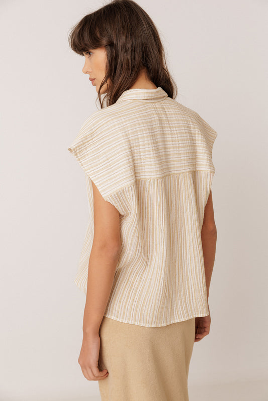 BLUSA RAYAS DOBLE GASA 5