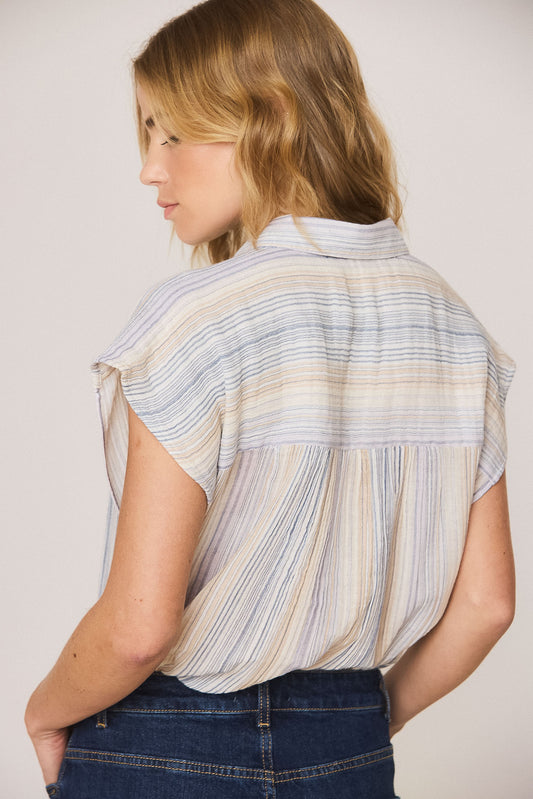 BLUSA RAYAS DOBLE GASA 4