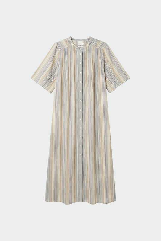 STRIPED DOUBLE-GAUZE DRESS 6