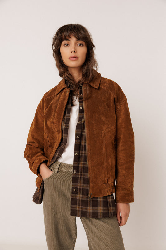 LEATHER BOMBER JACKET 1