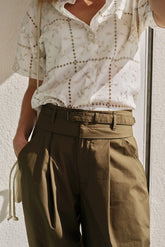PANTALÓN CARROT POPELÍN