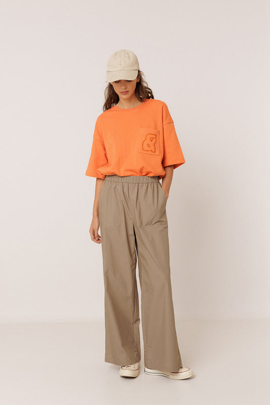[CL] ELASTIC POPLIN PANTS 1