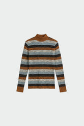 STRIPED SWEATER WITH MERINO