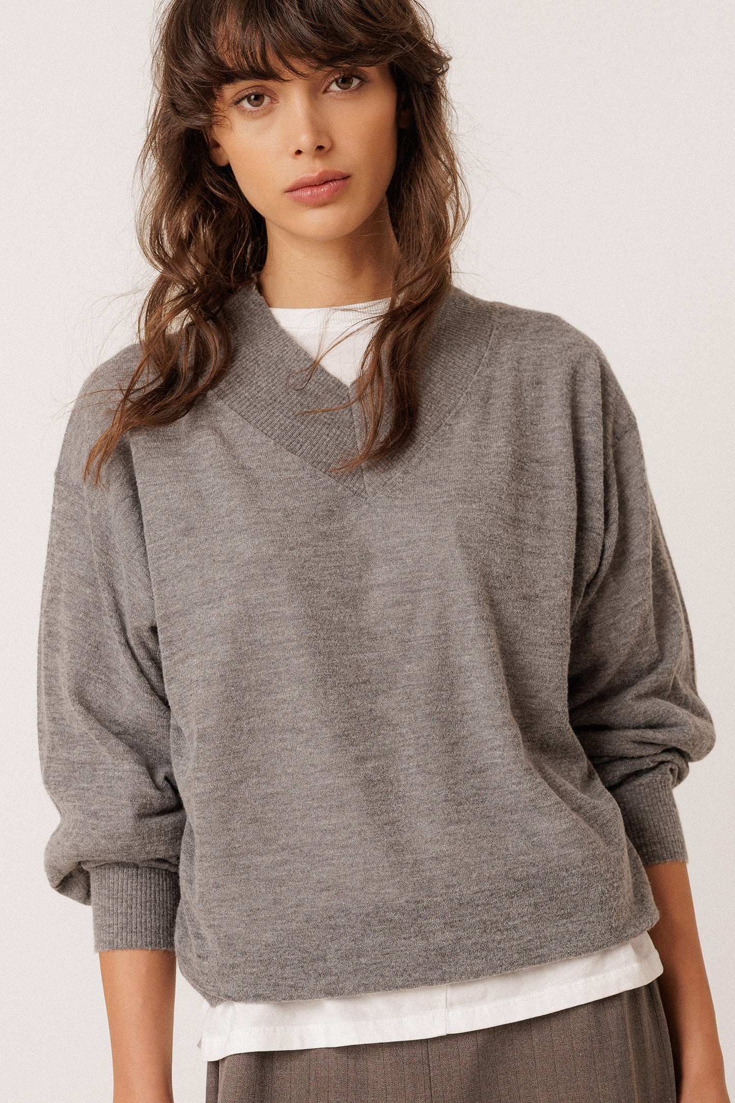 KNITTED SWEATER WITH ALPACA