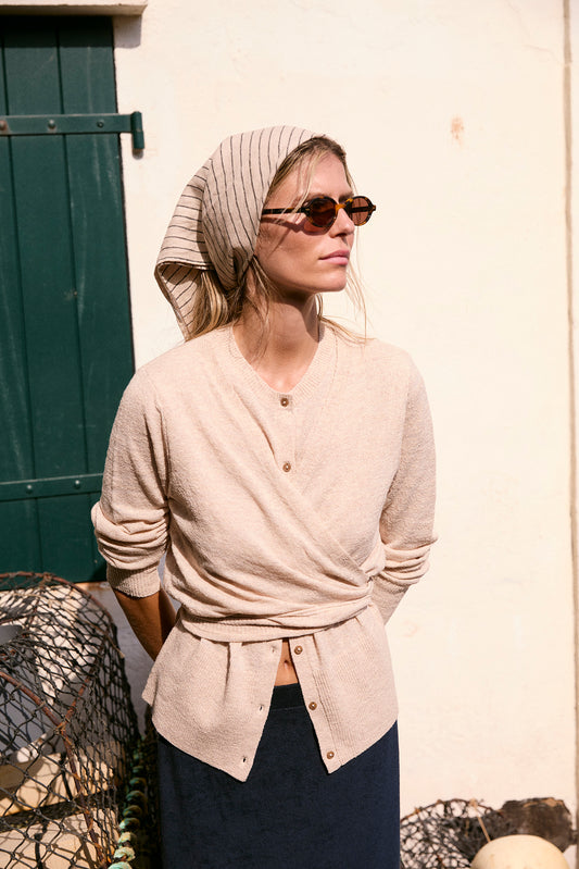 CARDIGAN ENVOLVENTE PUNTO FINO 2