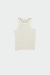 TOP HALTER PUNTO FINO MERINO