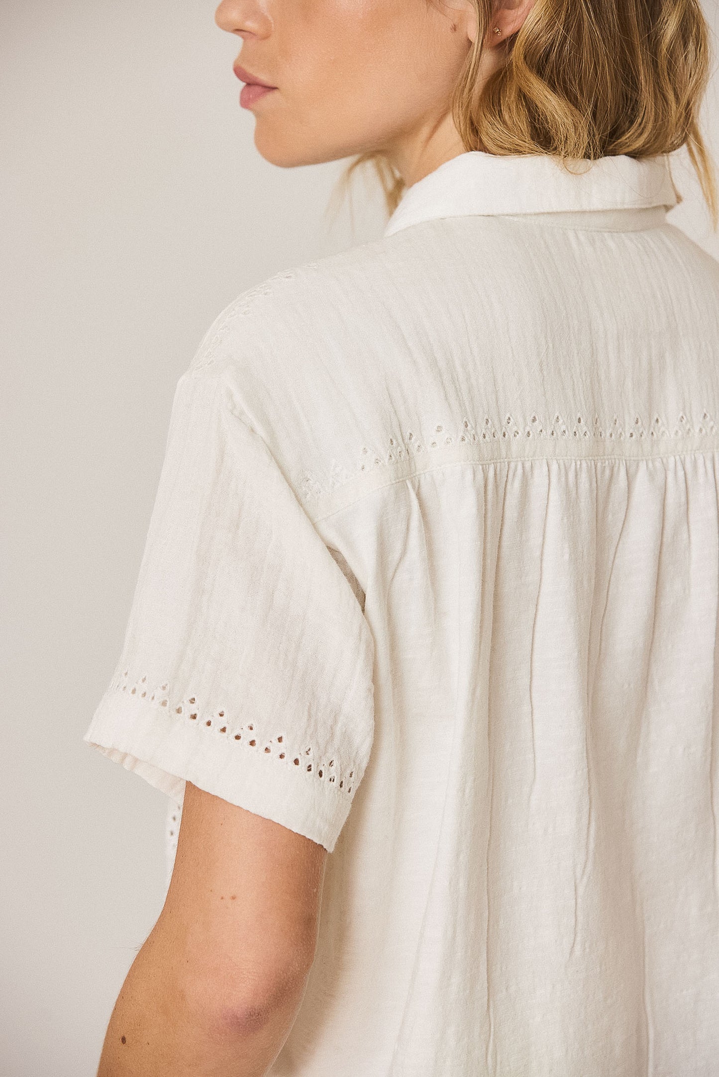 T-SHIRT COMBINÉ BRODERIES