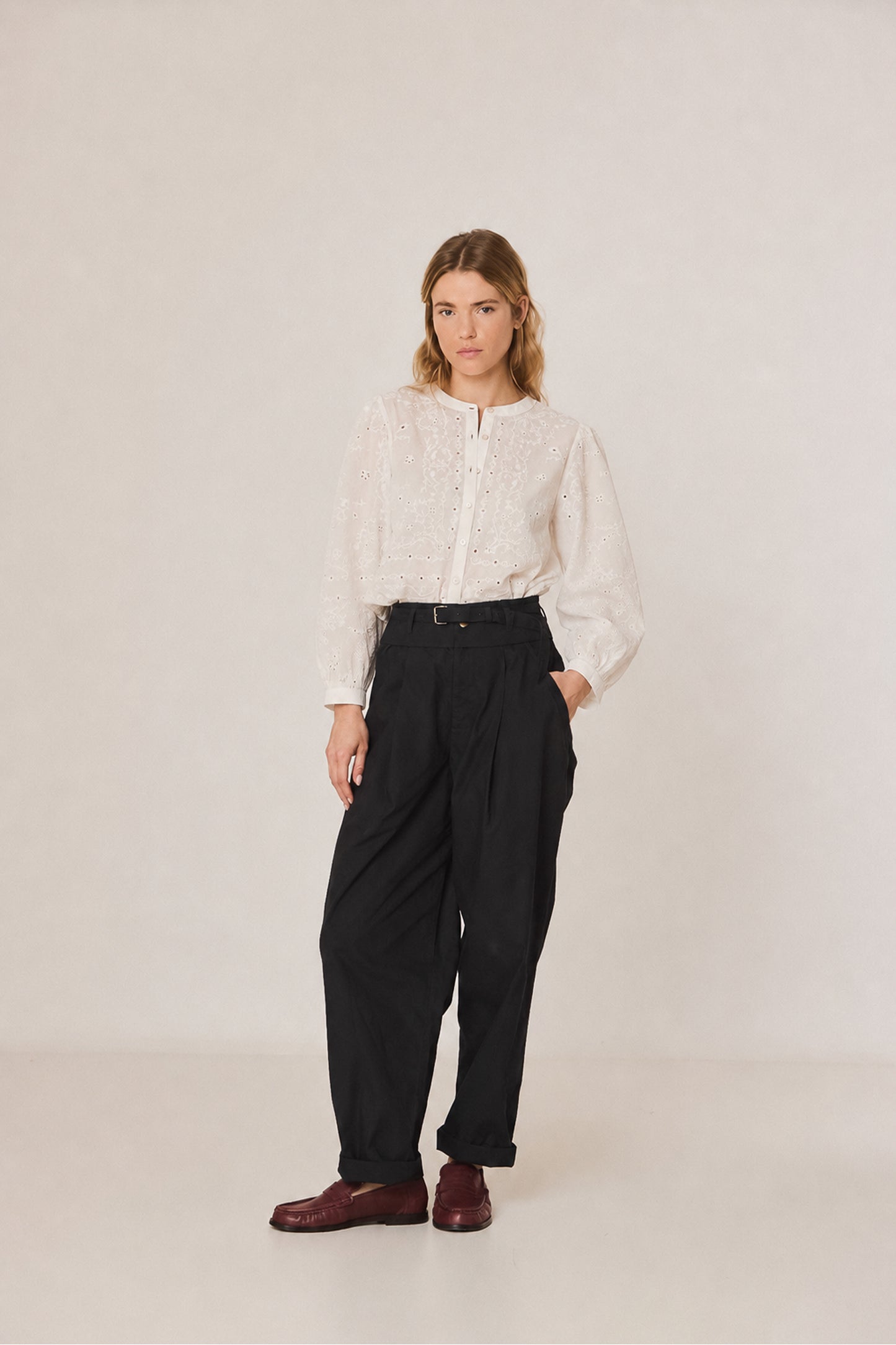 BOXY EMBROIDERED SHIRT