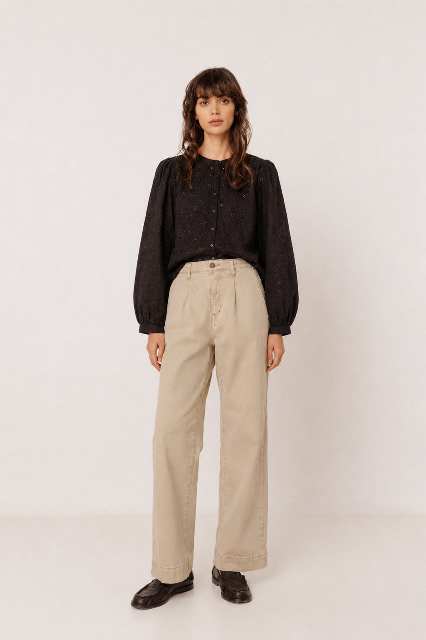 CHEMISE BOXY BRODERIES